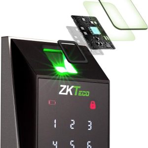 زد كي تيكو AL20DB قفل باب إلكتروني ذكي بتقنية البلوتوث وبصمة الأصابع وشاشة تعمل باللمس من نوع دبل سيليندر.