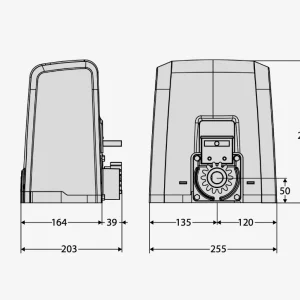 DEIMOS ULTRA BT A600 مجموعة بوابة آلية بتقنية البلوتوث – 24V 600KG